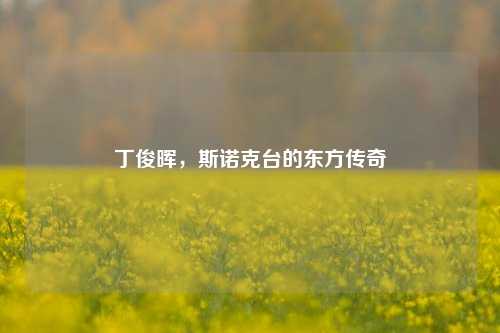 丁俊晖，斯诺克台的东方传奇