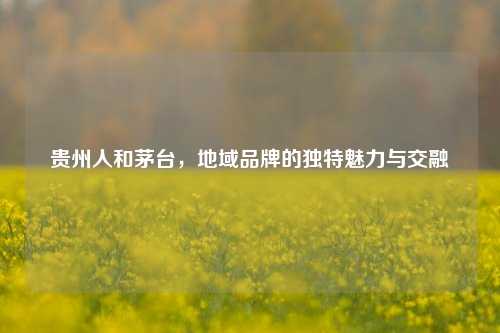 贵州人和茅台，地域品牌的独特魅力与交融