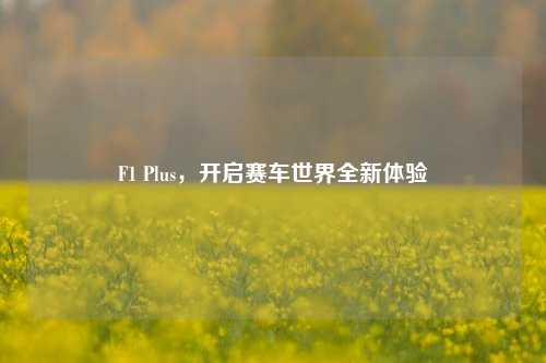 F1 Plus，开启赛车世界全新体验
