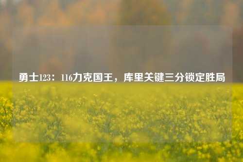 勇士123：116力克国王，库里关键三分锁定胜局