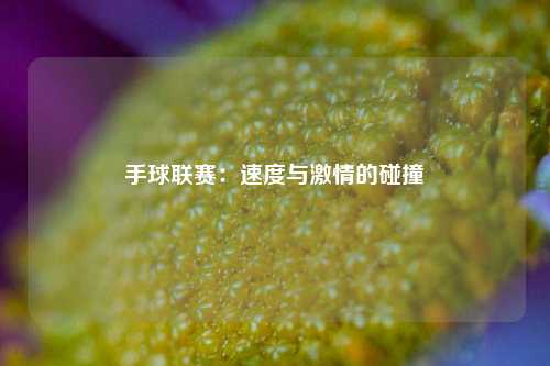 手球联赛：速度与激情的碰撞